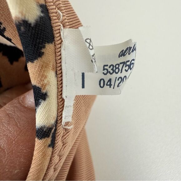 Aerie Women's XS Cheetah Leopard Print Vcut Bikini Bottoms Cheekier - Picture 4 of 4